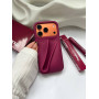 RHODE Raspberry Jelly – бордовый чехол с блеском для iPhone 17 Pro  max